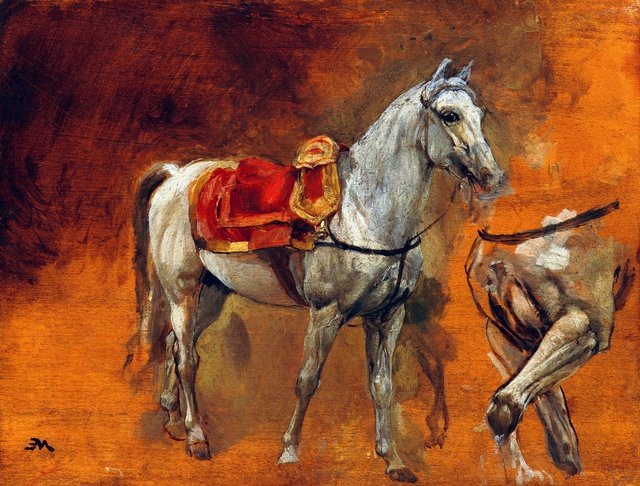 Studien eines Schimmels by Jean-Louis-Ernest Meissonier
