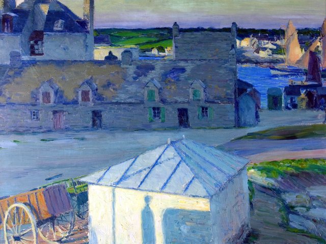 The Port of Concarneau by Max Kurzweil