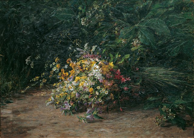 Feldblumenstrauß by Olga Wisinger-Florian