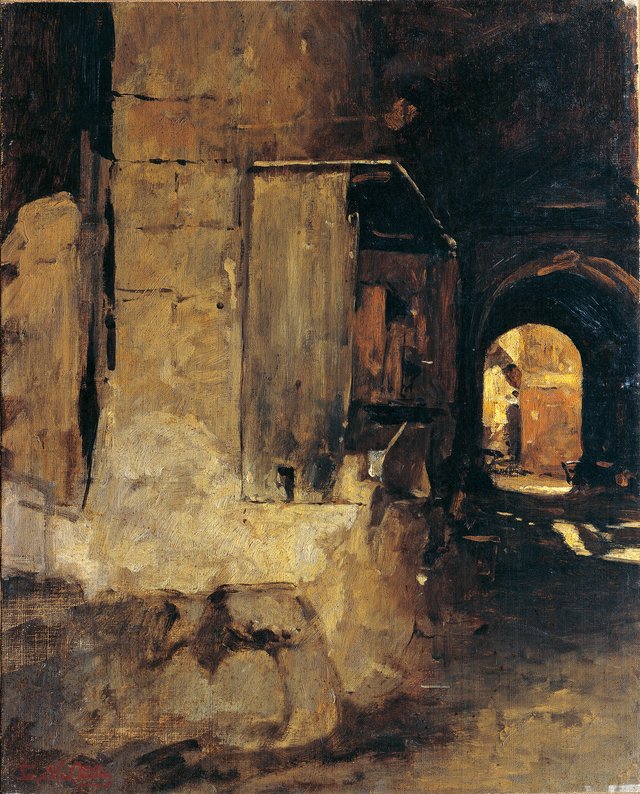 Tor eines arabischen Hauses by Leopold Carl Müller