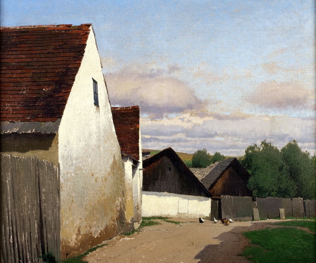 Alte Häuser in Gaudenzdorf by Ferdinand Brunner