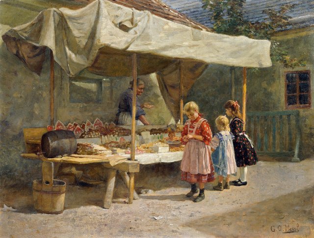 Beim Lebzelterstand by Gustav August Hessl