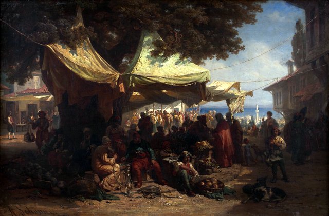 Constantinople Market by Alois Schönn
