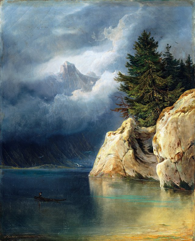 Gebirgssee by Wilhelm Steinfeld