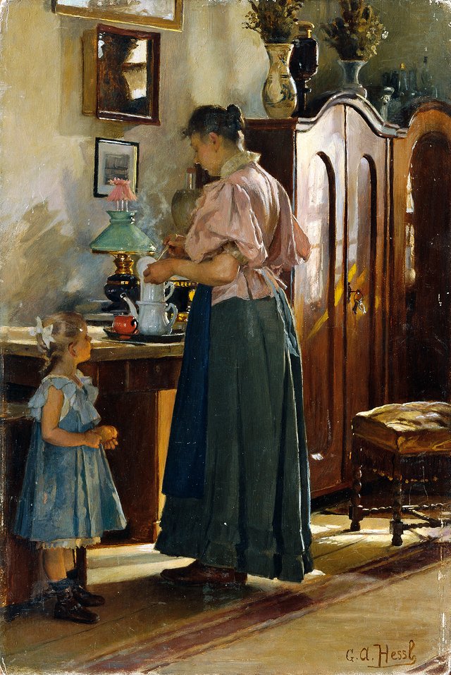Snack Time by Gustav August Hessl