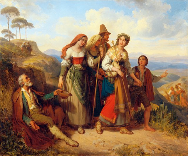 Roman pilgrims by Johann Ender