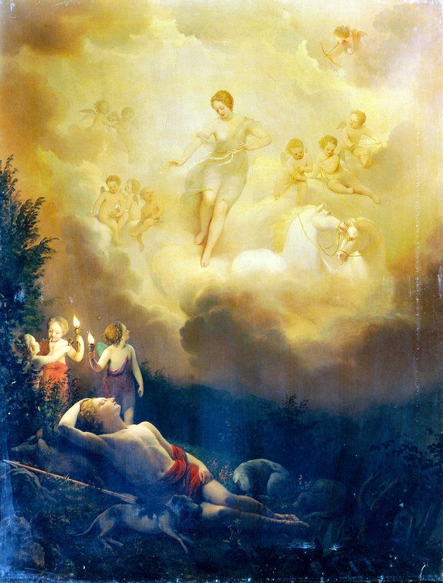 Diana and Endymion by Franz Schrotzberg