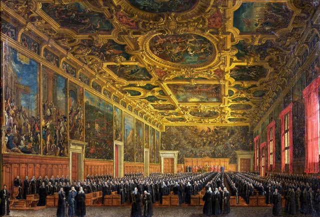 Doge Morosini Receives the Command Staff by Giuseppe Borsato