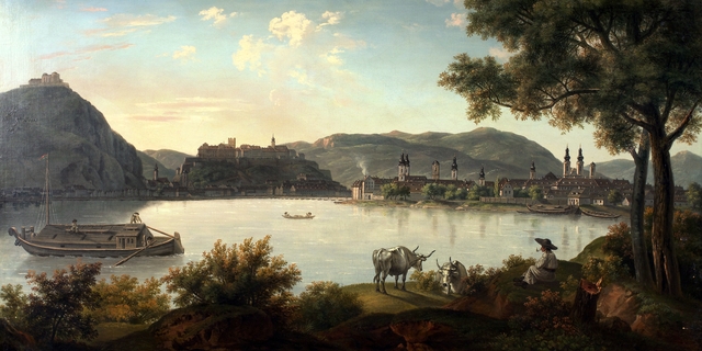 Ofen with Blocksberg by Alois von Saar