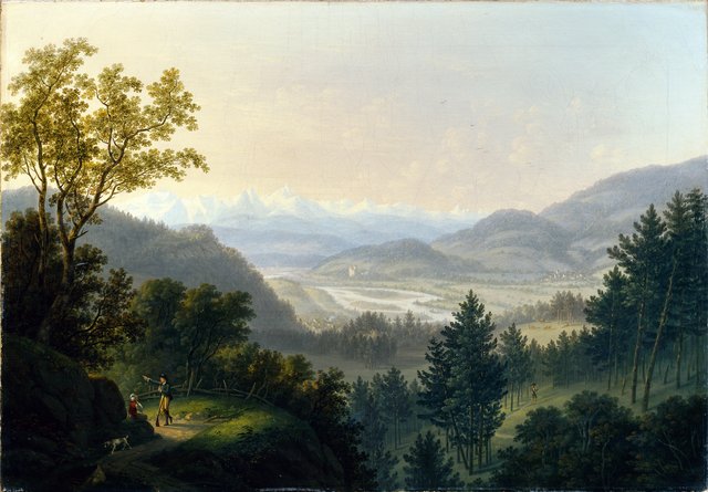 Surroundings of the Habsburg ruins by Johann Caspar Rahn