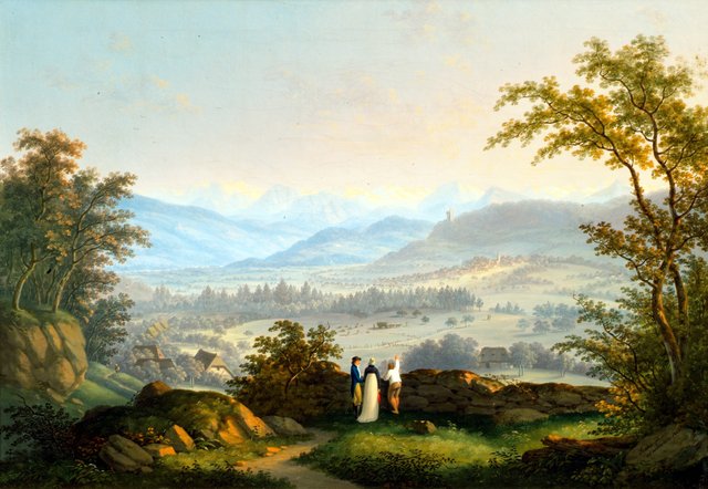 Surroundings of the Habsburg Ruin by Johann Caspar Rahn