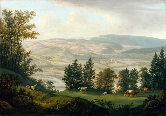 Umgebung der Ruine Habsburg by Johann Caspar Rahn