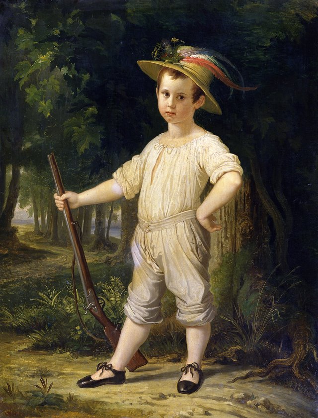 The Little Farmer (The Little Hunter) by Wilhelm von Kaulbach