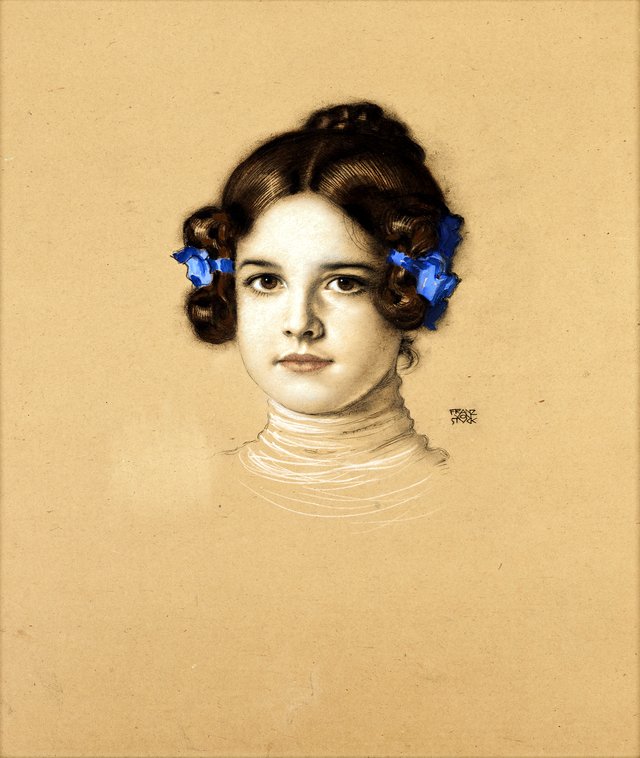 Mary Stuck, the Artist's Daughter by Franz von Stuck