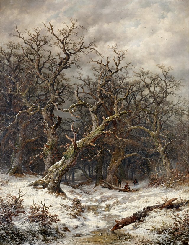Winter Landscape (Winter Forest) by Remigius Adrianus Haanen