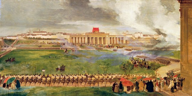 The Field Fair on the Outer Burgplatz on 13 April 1826 by Peter Fendi