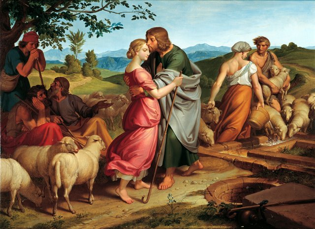 Jacob Encountering Rachel with her Father's Herds by Joseph von Führich