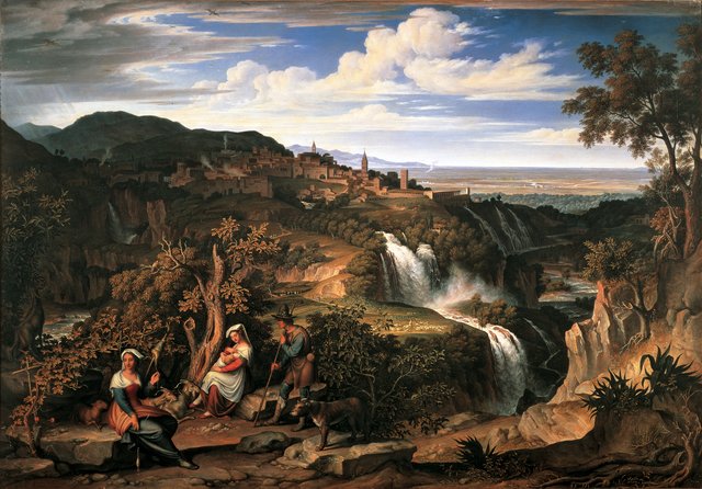 The Waterfalls of Tivoli near Rome by Joseph Anton Koch