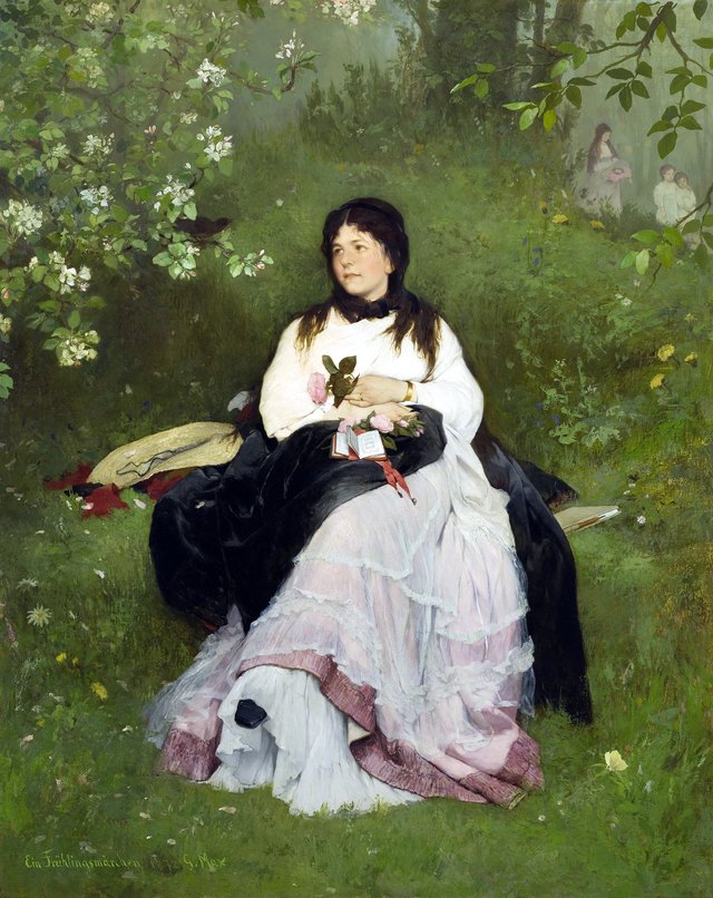 A Spring Fairytale by Gabriel von Max