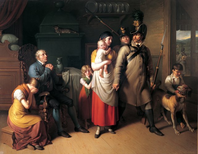 The Farewell of the Country Soldier by Johann Peter Krafft