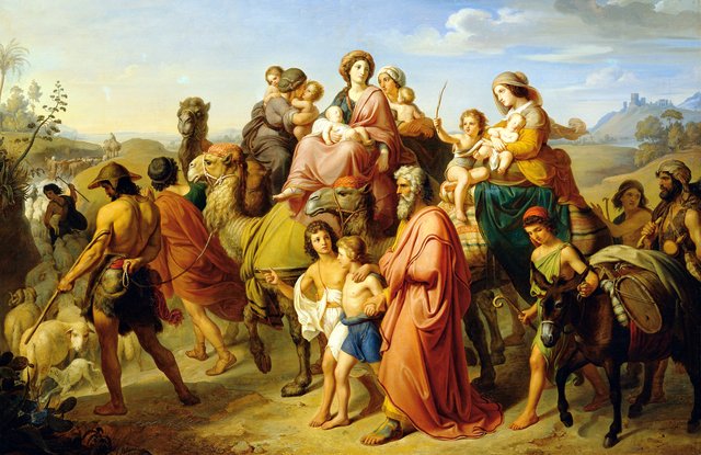 Jacob's homecoming by Karl von Blaas