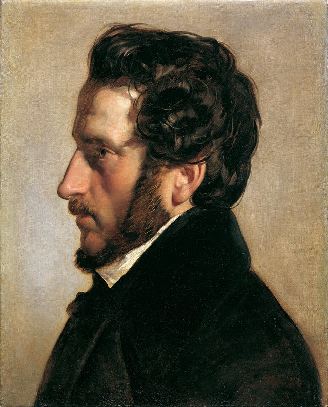 Portrait of the painter Friedrich Gauermann (1803-1887) by Friedrich von Amerling