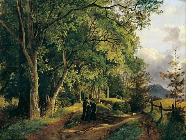 Path up the Mariahilfberg near Gutenstein by Josef Feid