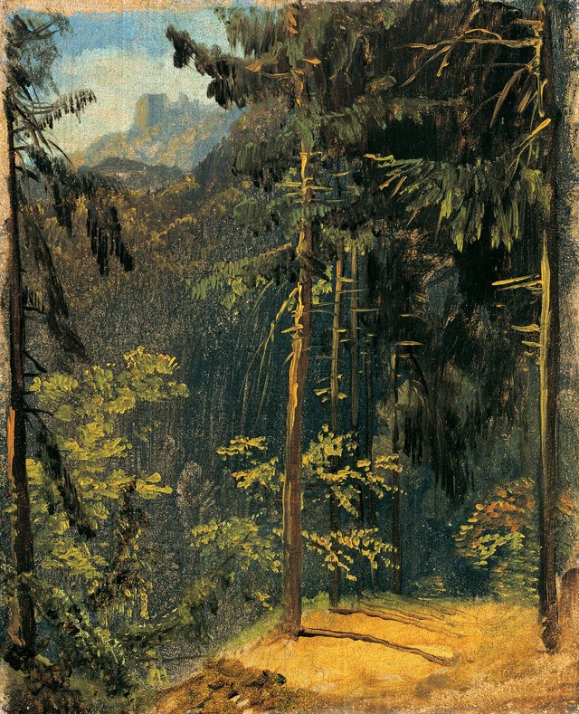 Waldweg im Harz by Carl Blechen