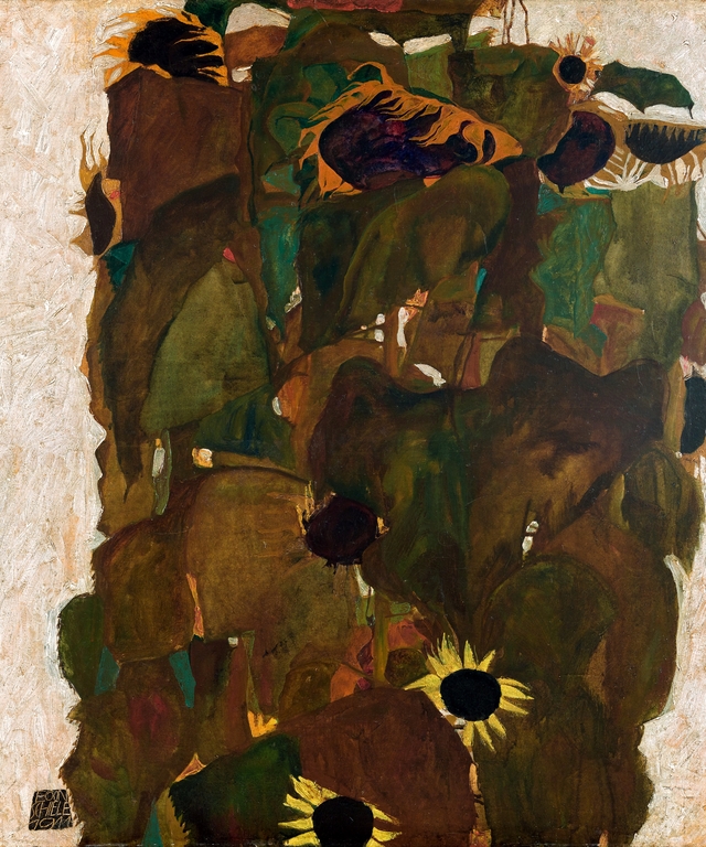 Sunflowers I by Egon Schiele