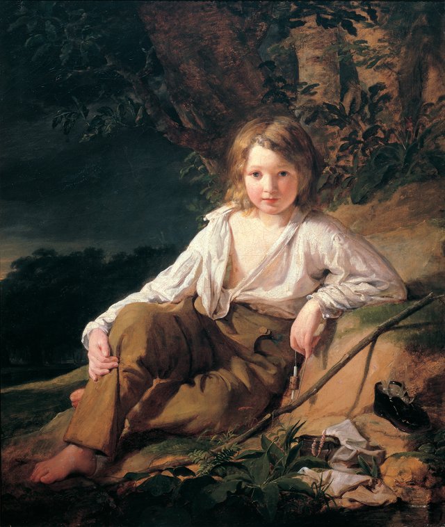 A fisher boy by Friedrich von Amerling