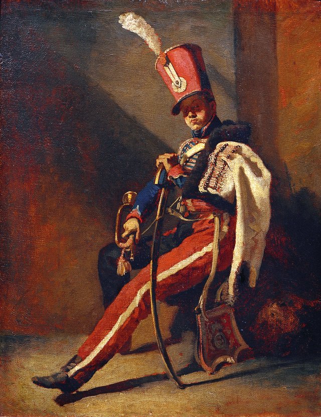 Der Trompeter der Orleans-Husaren by Théodore Géricault