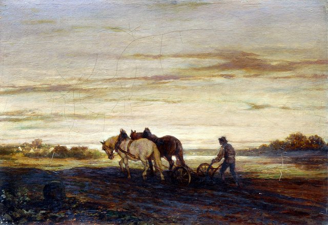 The Ploughman by Carl Schweninger der Ältere