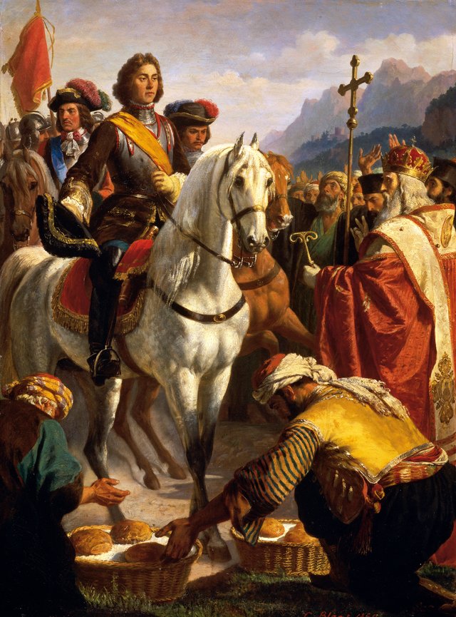 Prince Eugene's march to Bosnia in 1697 by Karl von Blaas