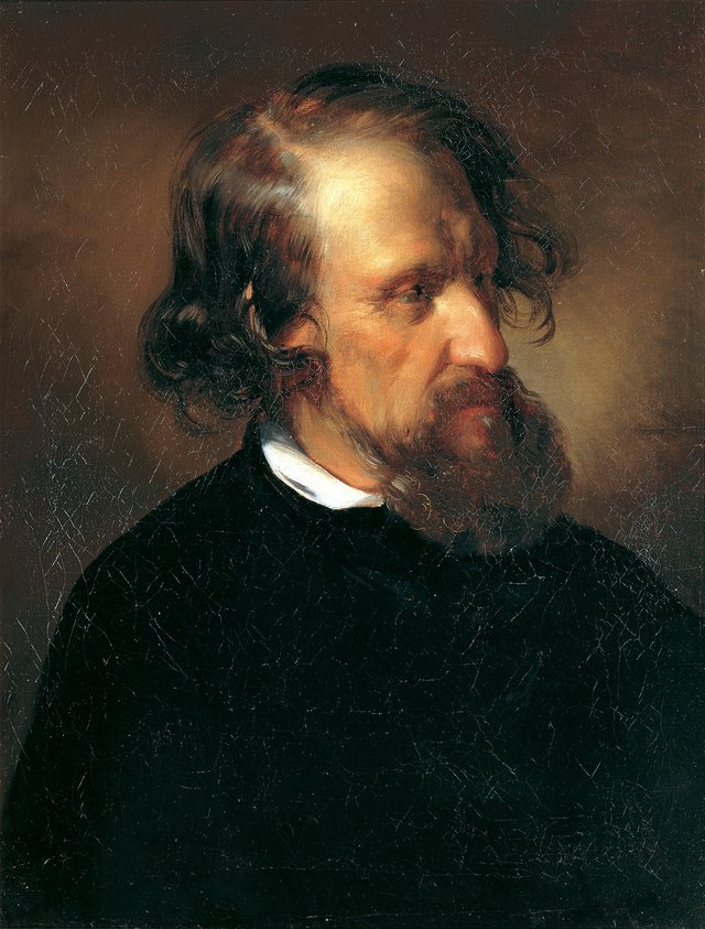 The Painter Josef Kriehuber by Friedrich von Amerling