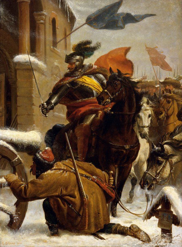 Johann de Werth's raid near Tuttlingen in 1643 by Karl von Blaas