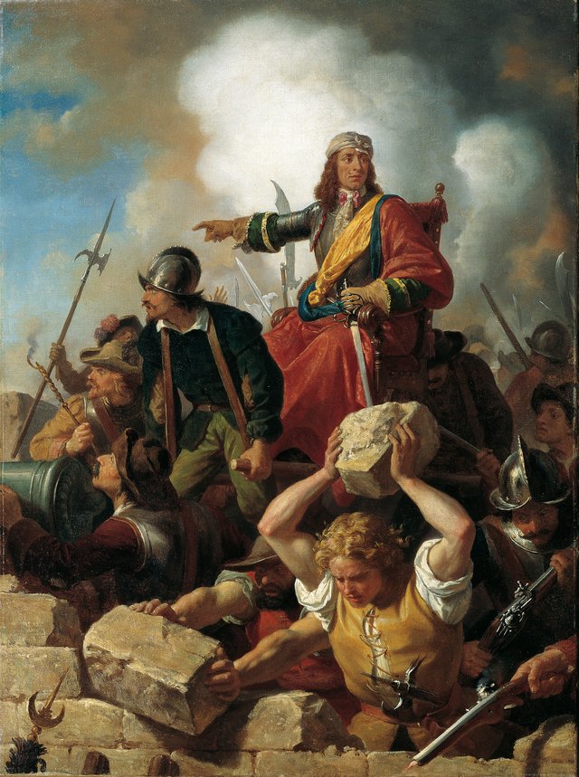 The defense of Vienna against the Turks in 1683 by Karl von Blaas