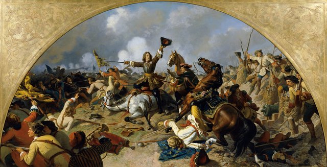The Battle of Turin 1706 by Karl von Blaas
