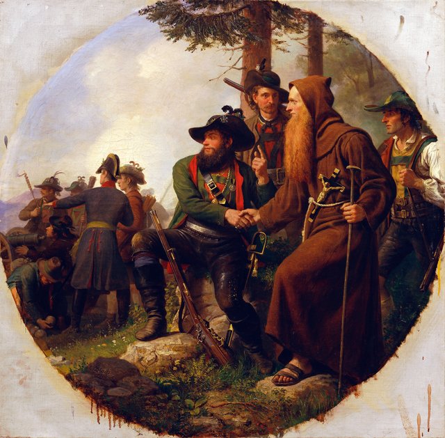 The Battle of Mount Isel 1809 by Karl von Blaas