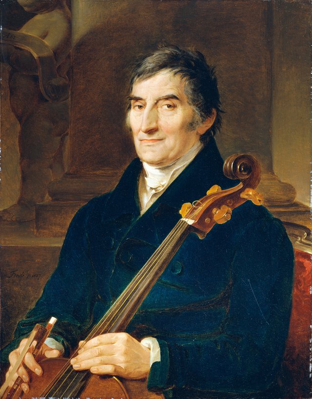 Der Cellist Franz Wödl by Peter Fendi