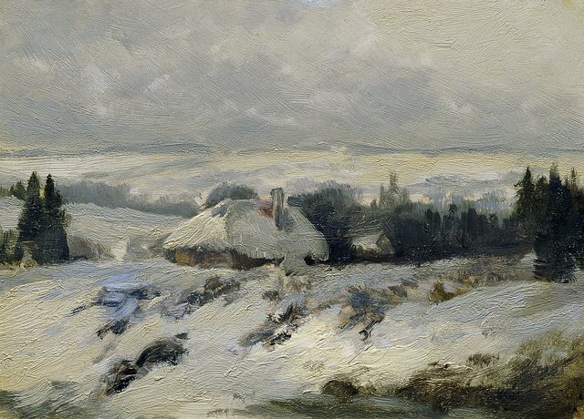 Böhmisch-Mährische Höhe (aus der Mappe „16 Ansichten tschechischer Landschaften 'Česka Krajiná'“) by Ferdinand František Engelmüller
