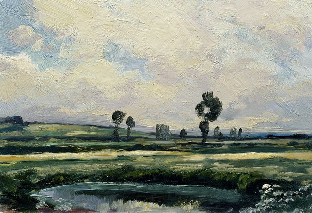 Elbeland (aus der Mappe „16 Ansichten tschechischer Landschaften 'Česka Krajiná'“) by Ferdinand František Engelmüller