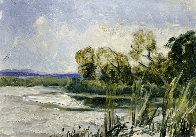 Wittingau (aus der Mappe „16 Ansichten tschechischer Landschaften 'Česka Krajiná'“) by Ferdinand František Engelmüller