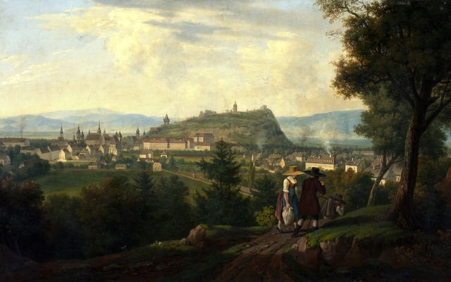 Graz mit Schlossberg by Alois von Saar