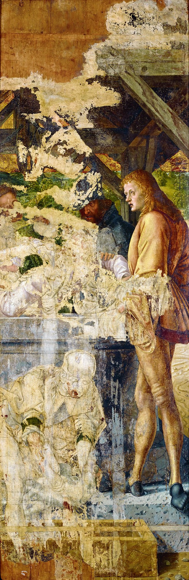 Joseph is trown into a well by Michael Pacher