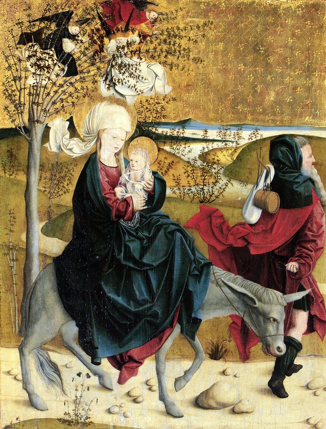 Flucht nach Ägypten by Meister von Mondsee
