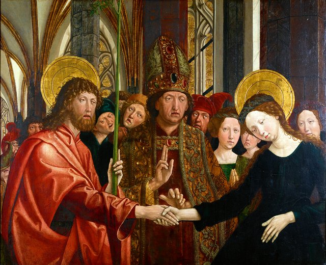 The marriage of Mary by Michael Pacher