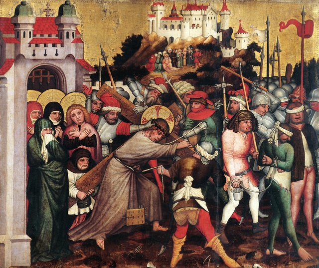 Christ carrying the cross by Meister von Laufen