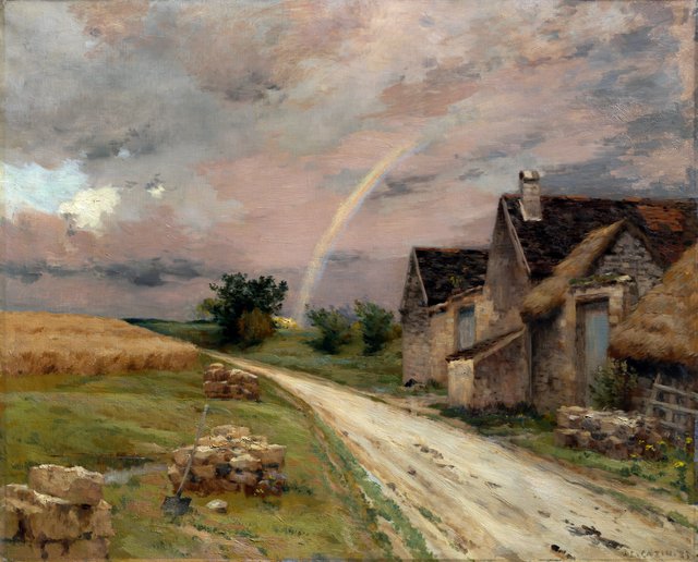 The Rainbow, Achères la Forêt by Jean-Charles Cazin