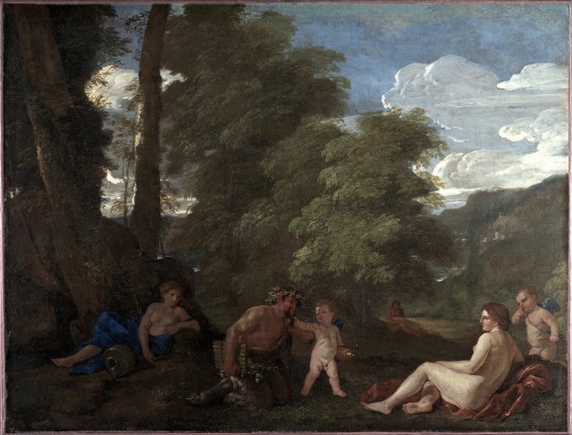Nymphs and a Satyr (Amor Vincit Omnia) by Nicolas Poussin