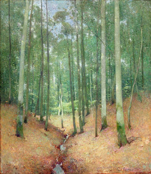 Wood Interior by Emil Carlsen